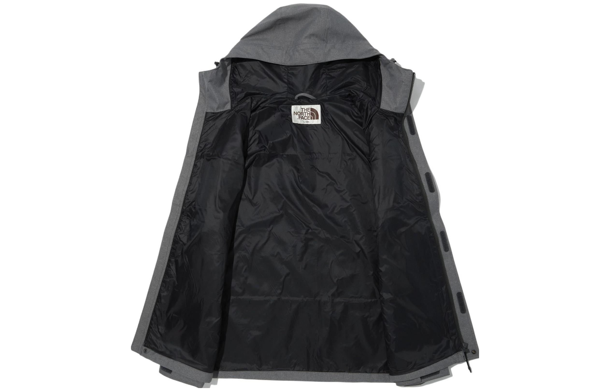 TNF Solid Logo Zip-Up Hoodie Jacket Unisex - Grey NI2HN03J 圖 4