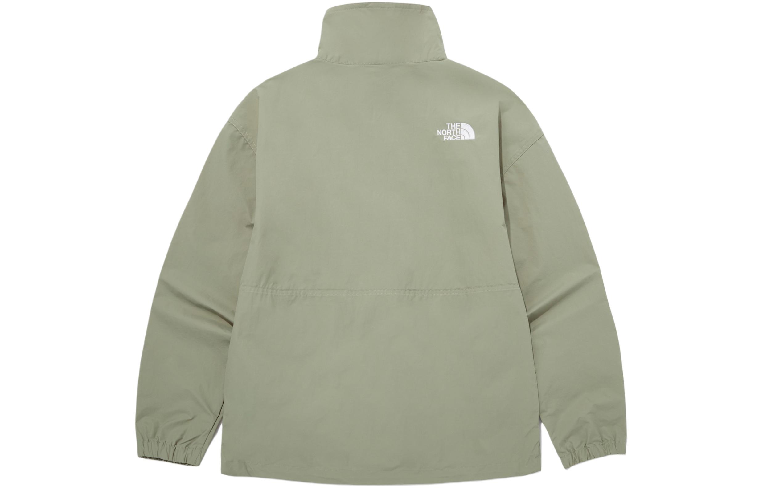 TNF Solid Loose Fit Stand Collar Zip Jacket - Slate Color NJ3BQ05B 圖 3