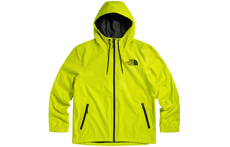 TNF Solid Outdoor Waterproof Breathable Jacket Yellow-Green NF0A52ZX-JE3