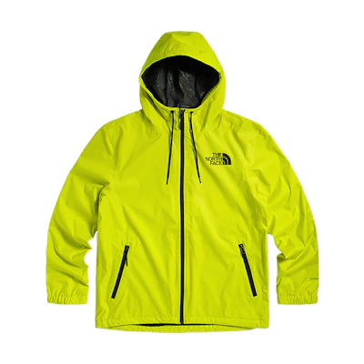 TNF Solid Outdoor Waterproof Breathable Jacket Yellow-Green NF0A52ZX-JE3