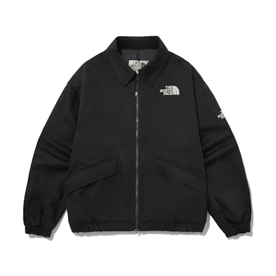 TNF Solid Print Bomber Jacket Unisex Black NJ3BP05J