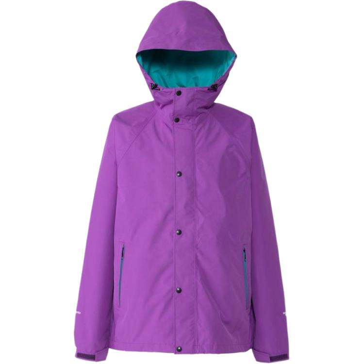 TNF Solid Purple Hooded Zip-Up Loose Fit Jacket NP12435-AQ