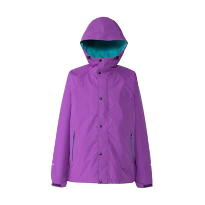 TNF Solid Purple Hooded Zip-Up Loose Fit Jacket NP12435-AQ