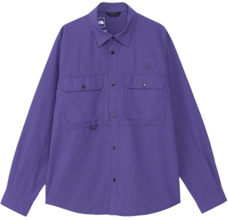 the-north-face-solid-simple-turn-down-collar-long-sleeve-shirt-purple-nr-12231-tp