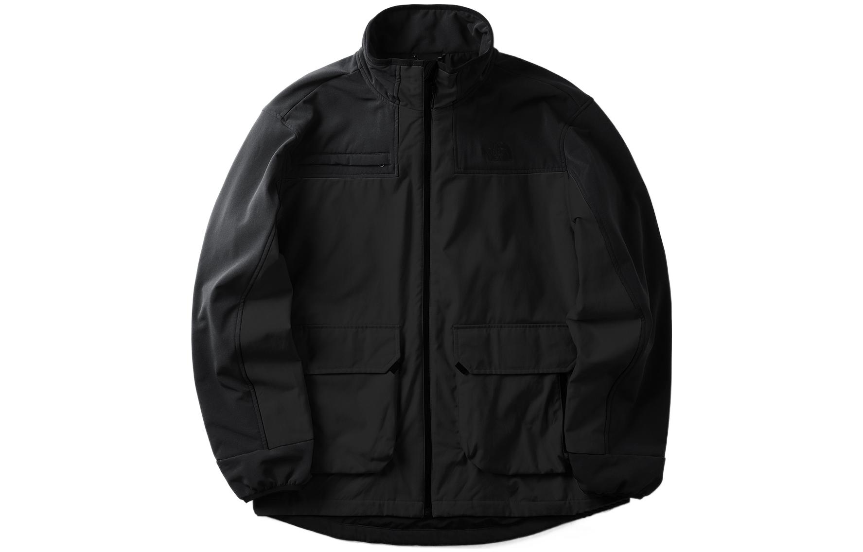 TNF Solid Zip-Up Multi-Pocket Outdoor Jacket with Stand Collar NF0A5JW2-JK3 圖 2