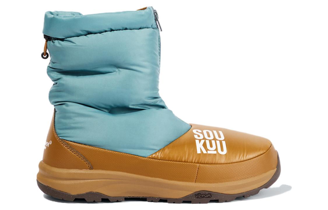 Order The North Face Soukou Series 'Bota de Nieve Azul Marrón Alta y Cálida con Cremallera' 84SD-O41