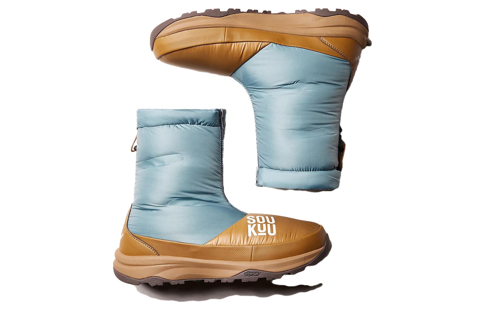 Lookbook The North Face Soukou Series 'Bota de Nieve Azul Marrón Alta y Cálida con Cremallera' 84SD-O41