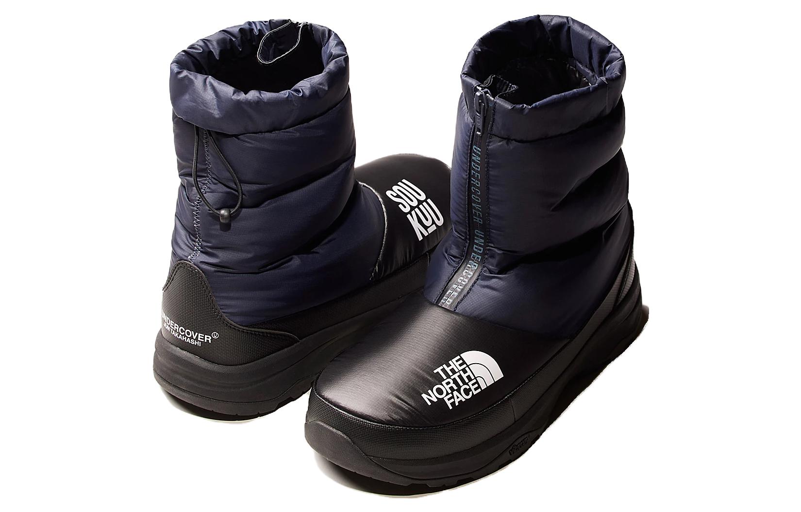 The North Face Soukuu Series 'Thermoball Zip-High' Snow Boots 'Black Blue' 圖 3