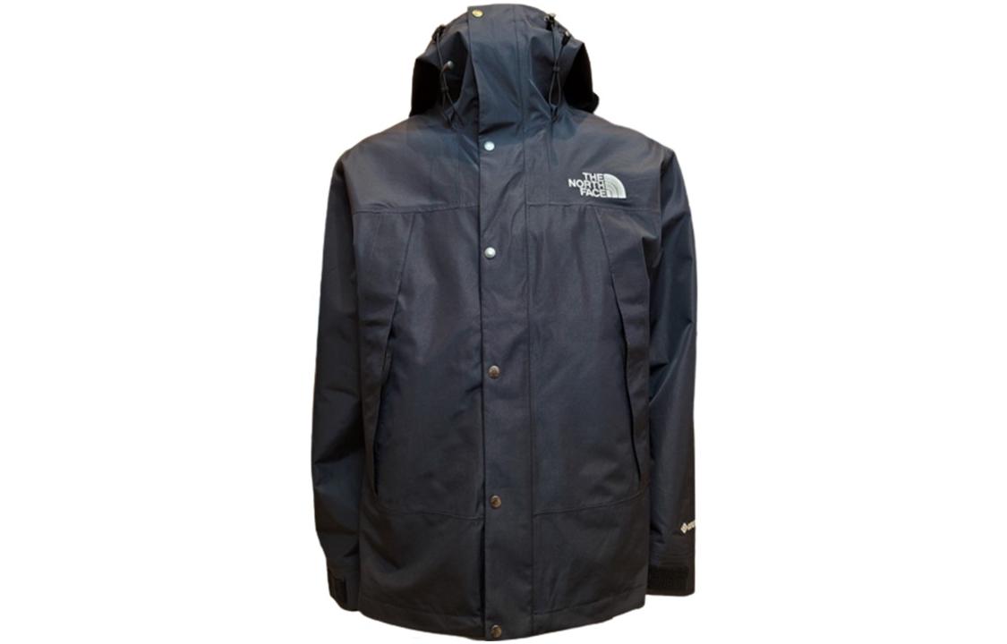 The North Face SS22 Black Logo Print Button-Up Jacket Unisex NI2GN02I