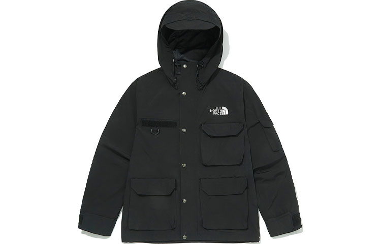 The North Face SS22 Black Multi-Pocket Windbreaker Jacket NJ3BM10A