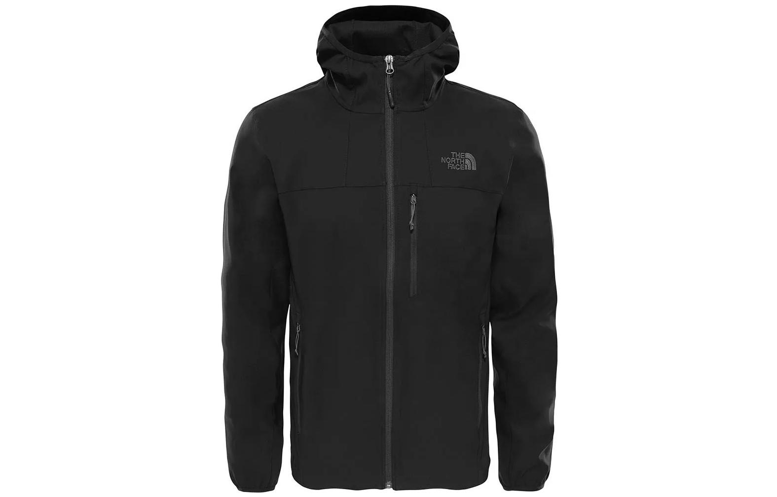 TNF SS22 Black Windbreaker Jacket with Embroidered Logo NF0A2XLB-JK3