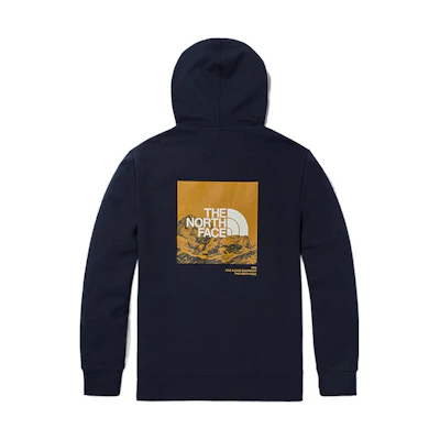 TNF SS22 Blue Knit Pullover Hoodie with Snow Mountain Logo Unisex NF0A5JZL-RG1