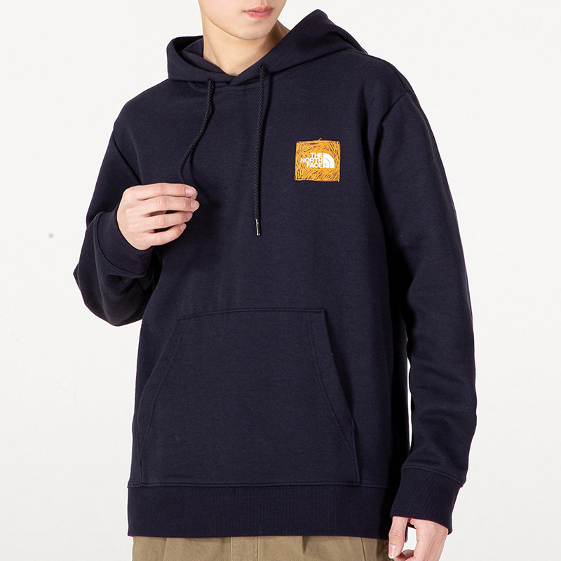 TNF SS22 Blue Knit Pullover Hoodie with Snow Mountain Logo Unisex NF0A5JZL-RG1 圖 4