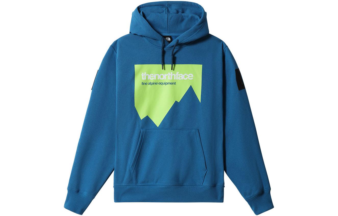 TNF SS22 Blue Printed Casual Hoodie for Men NF0A5J4Q-M19