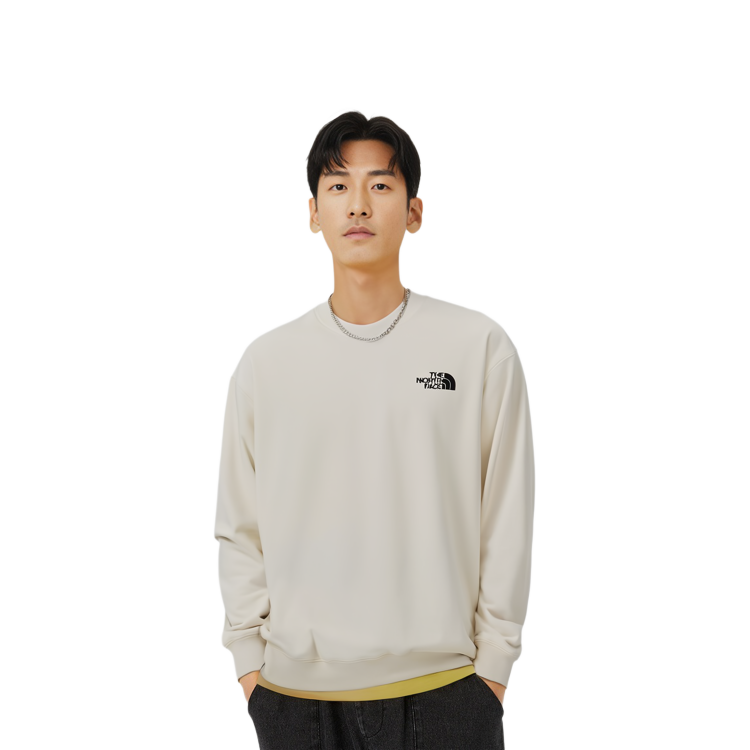 TNF SS22 Essential Ex Crewneck Sweatshirt Beige Men’s秋季 NM5MN03C 圖 4