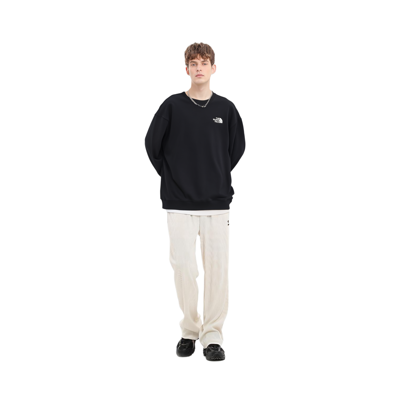 TNF SS22 Essential Logo Crewneck Sweatshirt Black NM5MN03A 圖 6