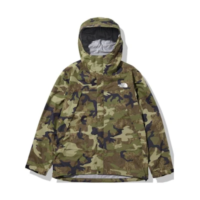 TNF SS22 Green Camouflage Waterproof Outdoor Jacket NP61535-TF