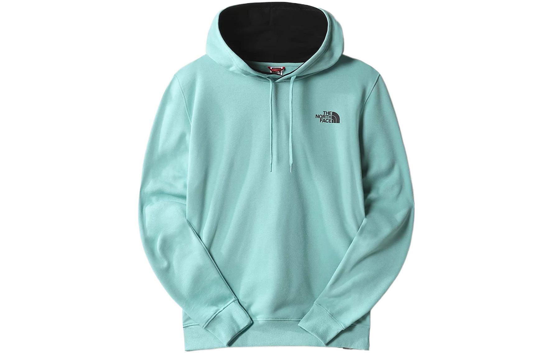 TNF SS22 Large Logo Hoodie Green Mens Pullover NF0A2TUV-6R7