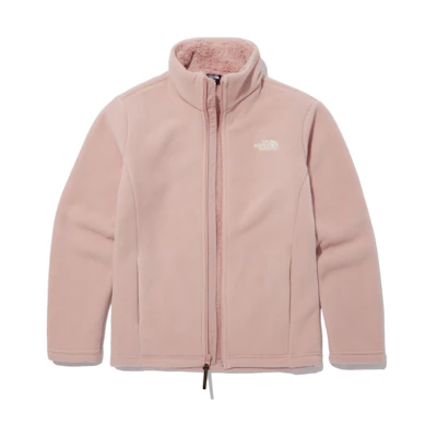TNF SS22 Pink Zip-Up Stand Collar Casual Jacket Unisex NJ4FN60D