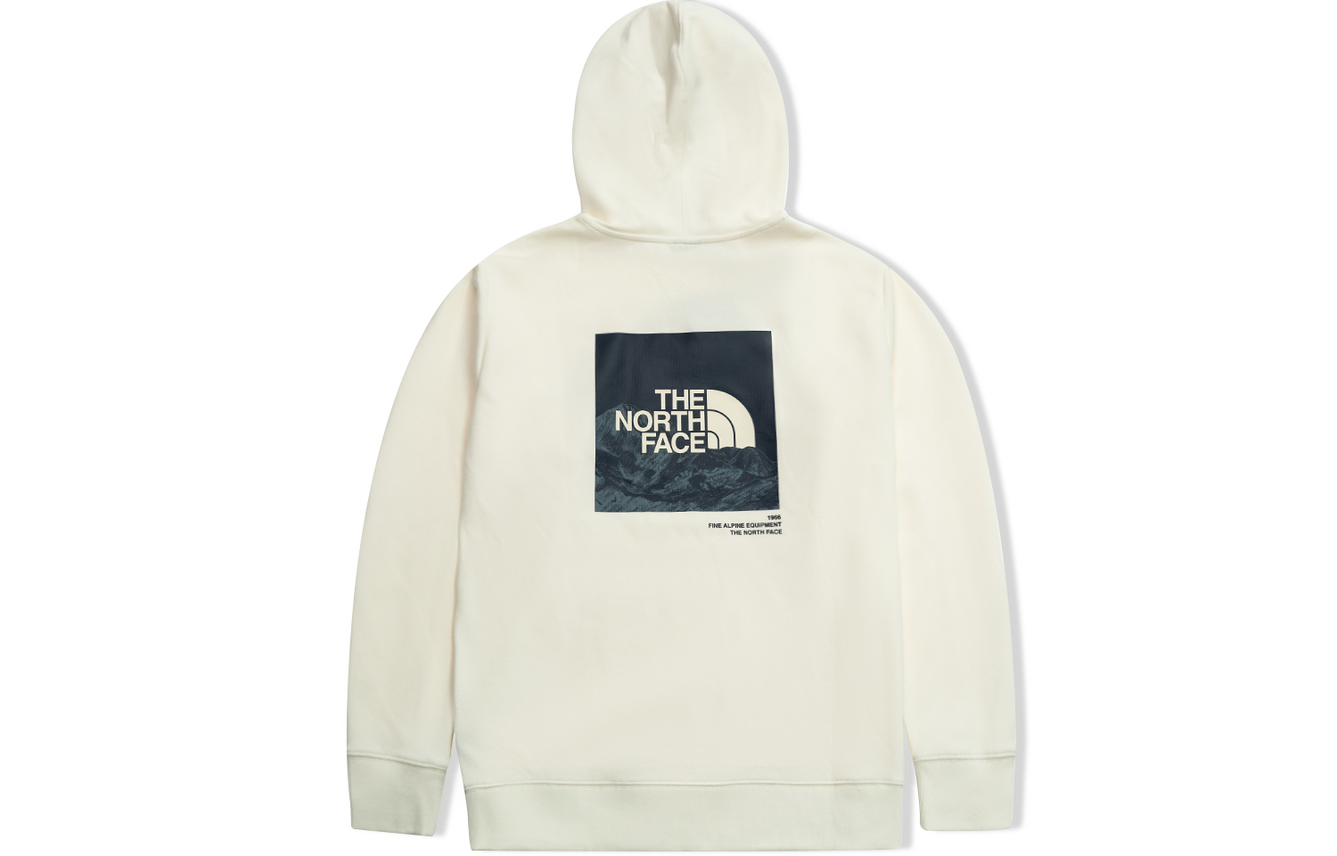 TNF SS22 White Snow Mountain Logo Hoodie Unisex Pullover Sweater NF0A5JZL-N3N