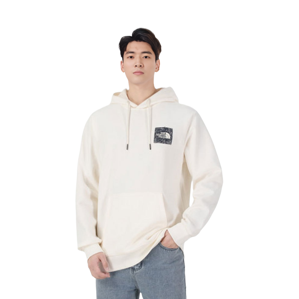 TNF SS22 White Snow Mountain Logo Hoodie Unisex Pullover Sweater NF0A5JZL-N3N 圖 4