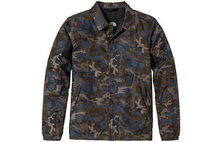 TNF SS22 Windproof Water-Resistant Camo Coach Jacket Unisex NF0A7QTU-549