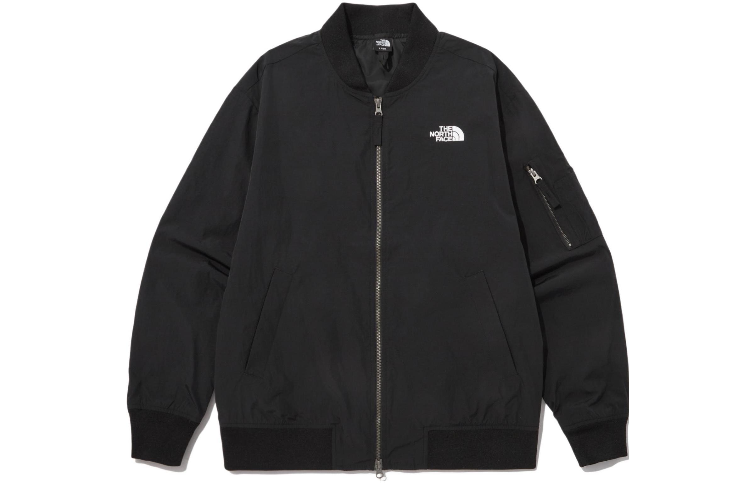 TNF SS23 Black Embroidered Logo Hooded Windproof Jacket Unisex NJ3BP02A