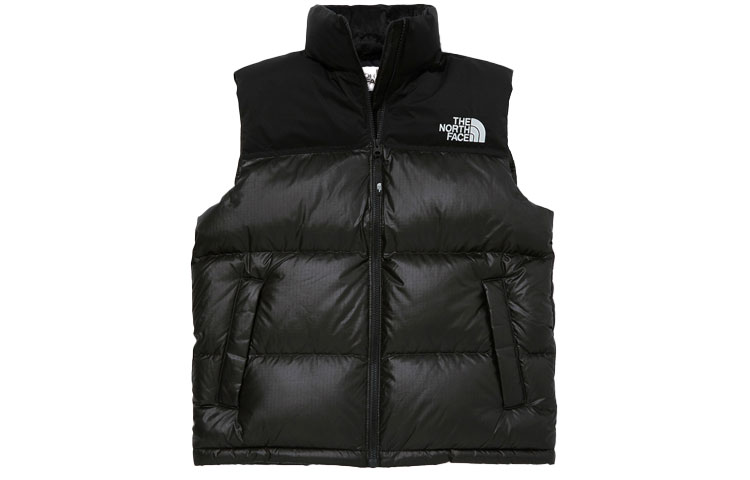 The North Face SS23 Black Novelty Nuptse Down Vest Jacket Unisex NV1DM50J