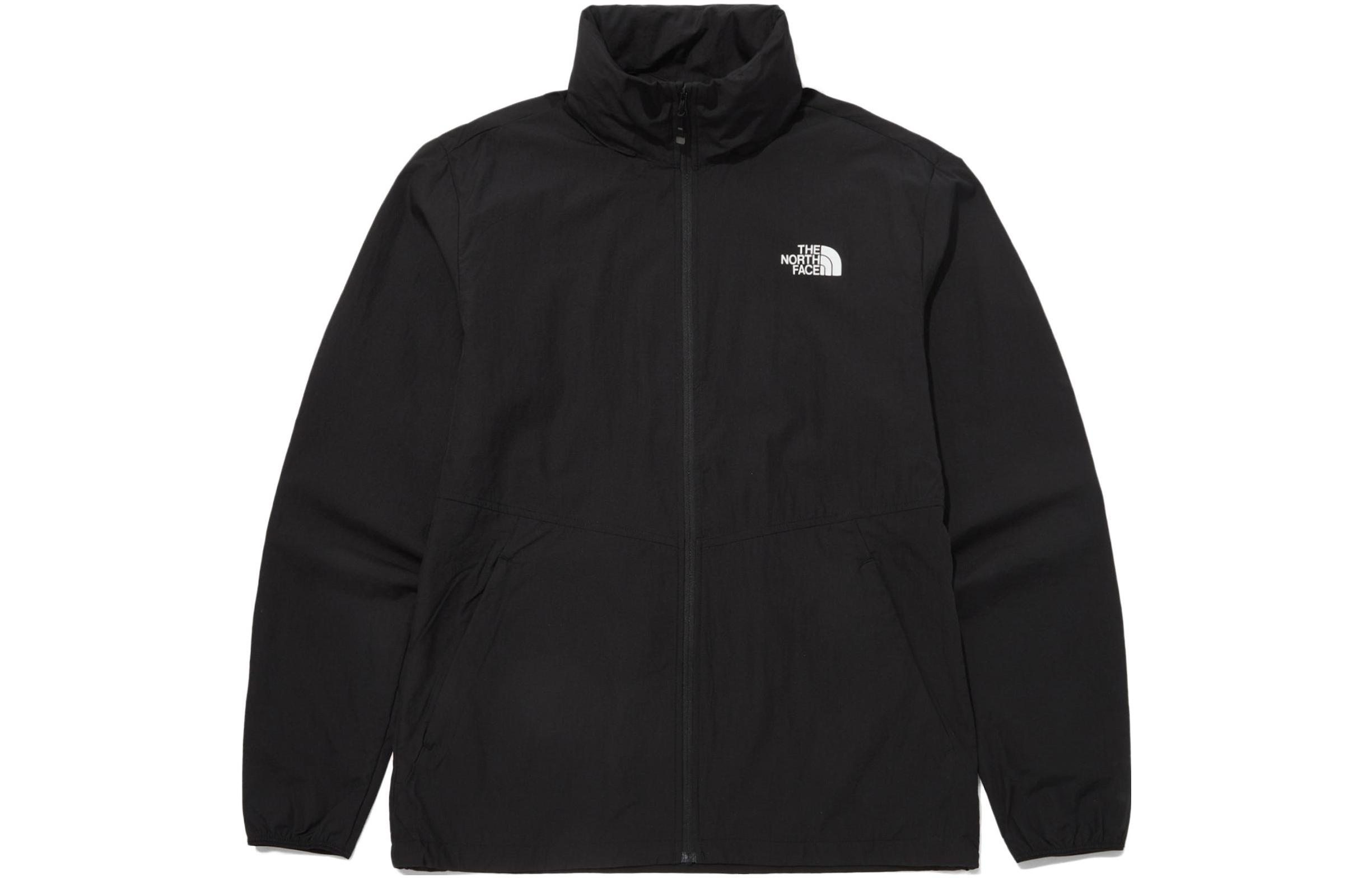 TNF SS23 Black Zip-Up Hoodie Jacket with Logo Patch NJ3LP00A