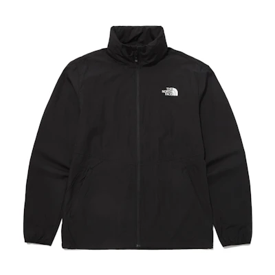 TNF SS23 Black Zip-Up Hoodie Jacket with Logo Patch NJ3LP00A