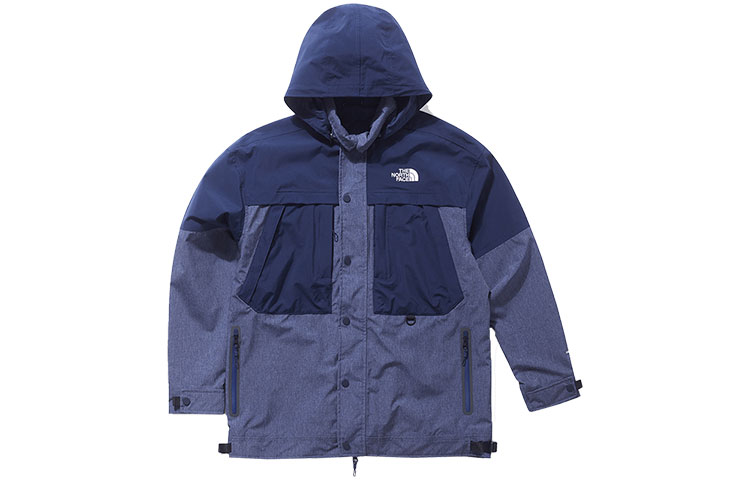 TNF SS23 Blue Patchwork Waterproof Jacket NF0A81LC-8K2