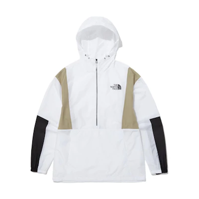 TNF SS23 Colorblock Logo Hoodie Jacket Unisex - White NA3LP01J