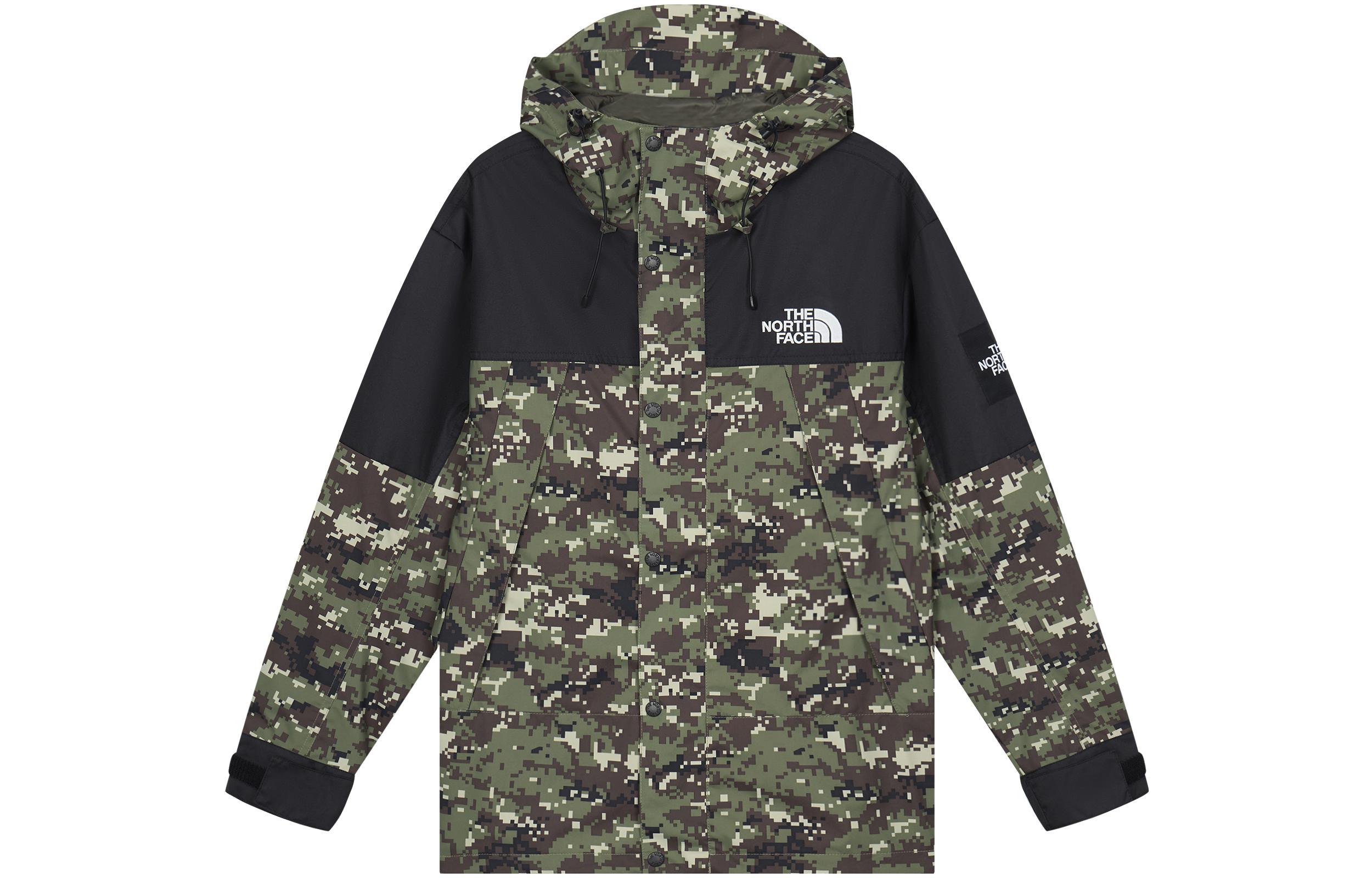 THE NORTH FACE SS23 Embroidered Logo Waterproof Windbreaker Jacket Unisex Green NI2HQ01O