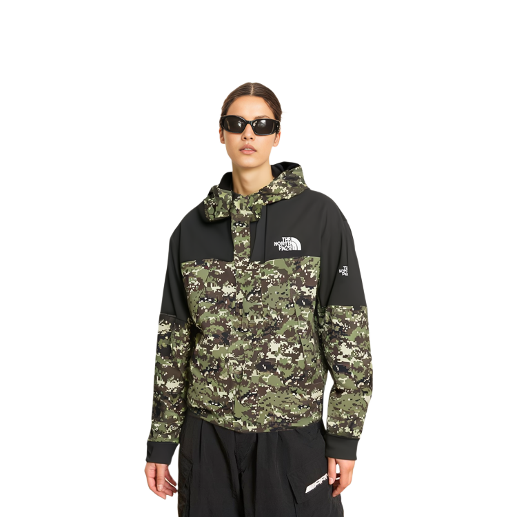 Purchase THE NORTH FACE SS23 刺繡標誌防水防風外套 男女款 綠色 NI2HQ01O