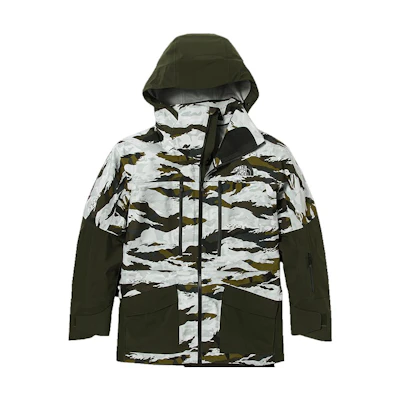 TNF SS23 Green Camo Waterproof Breathable Outdoor Jacket NFOA5ACH366