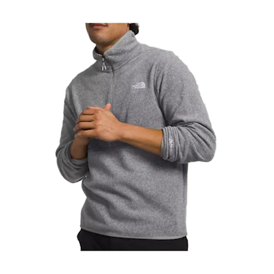 TNF SS23 Grey Solid Pullover High-Neck Long Sleeve Sweatshirt NF0A7ZX7-DYY