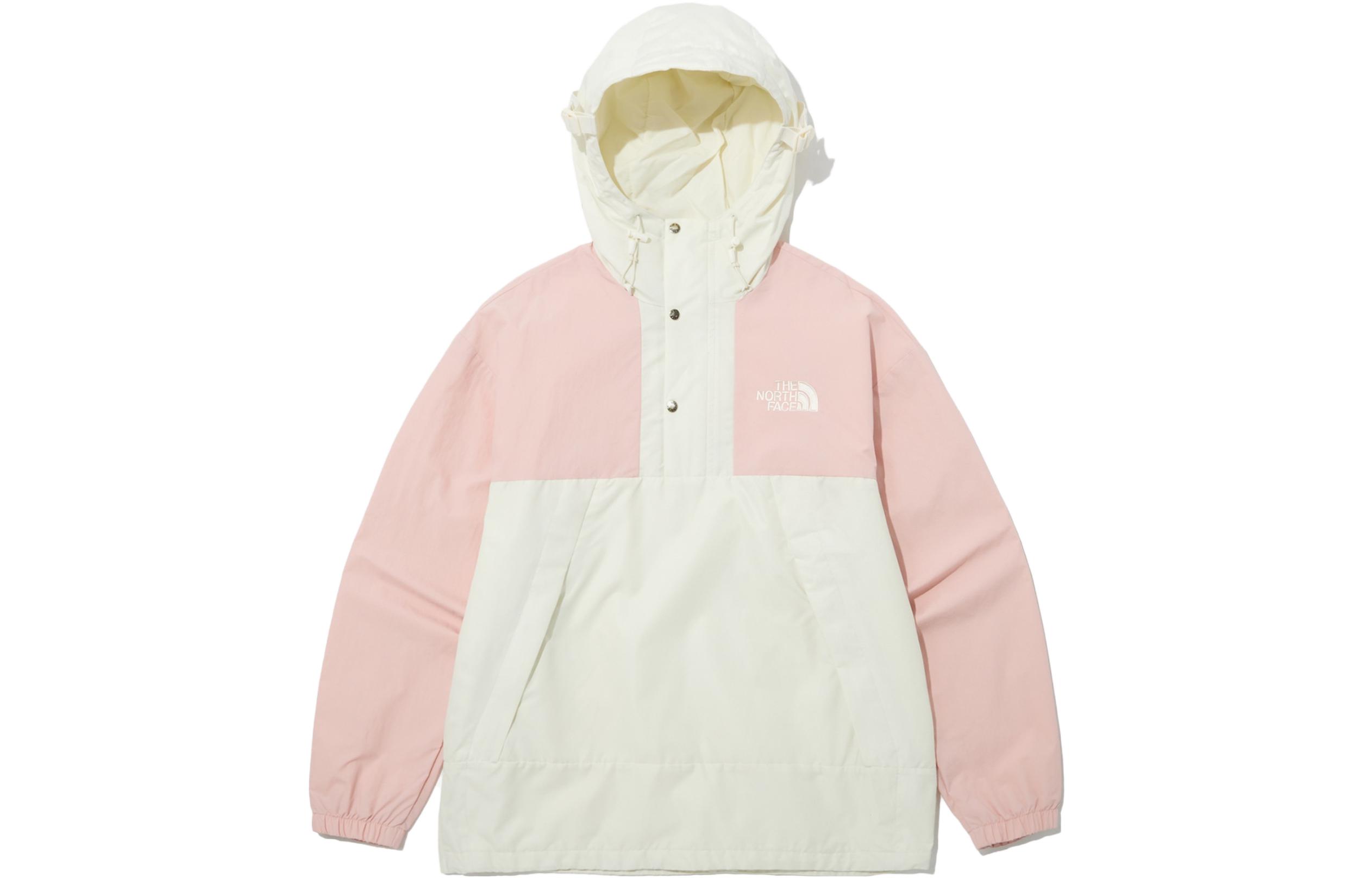 TNF SS23 Hi Mountain Logo Half-Zip Pullover Hoodie Jacket Pink Men. NA3BP02D