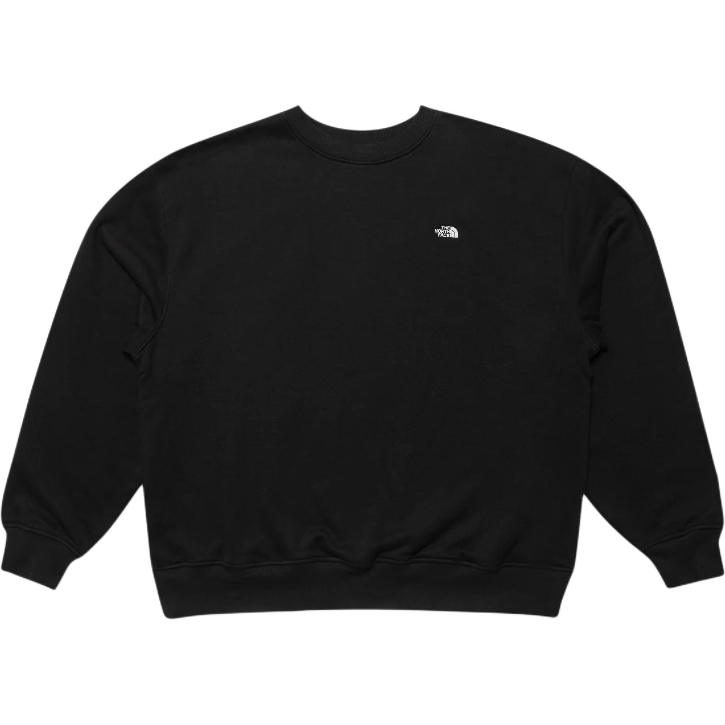 TNF SS23 Logo Print Black Crewneck Vintage Sweatshirt Men NF0A52Z6-JK3