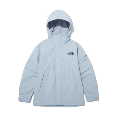 TNF SS23 Logo Print Light Blue Unisex Hoodie Jacket NJ3BP11D