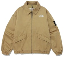The North Face SS23 Solid Logo Print Khaki Utility Jacket Unisex NJ3BP05K The North Face SS23 Solid Logo Print Khaki Utility Jacket Unisex NJ3BP05K