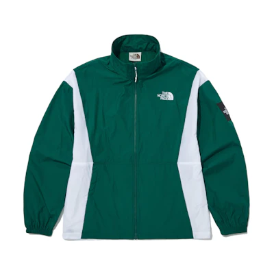 TNF SS23 Solid Logo Zip-Up Hoodie Jacket Green NJ3LP01N