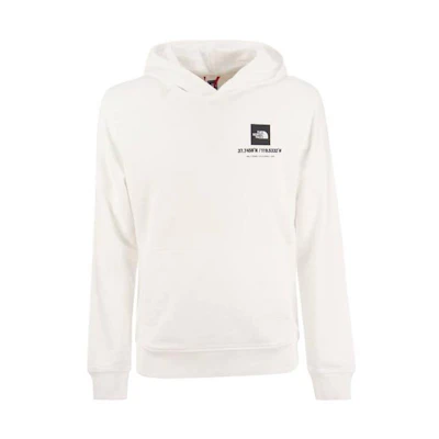 TNF SS23 White Hoodie with Brand Logo NF0A826UF-N41