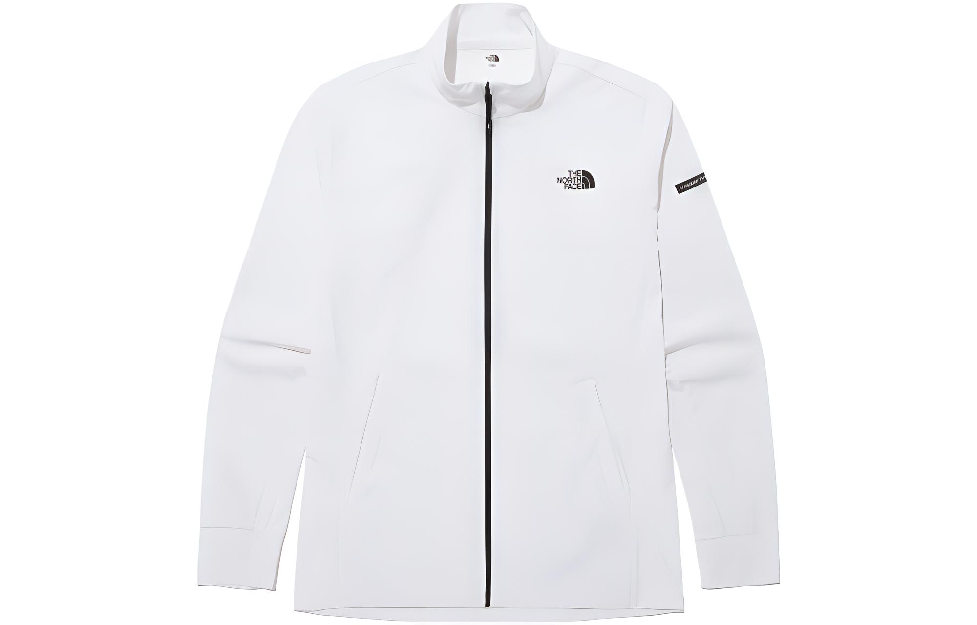 TNF SS23 White Letter Logo Print Zip-Up Jacket NJ5JP01J