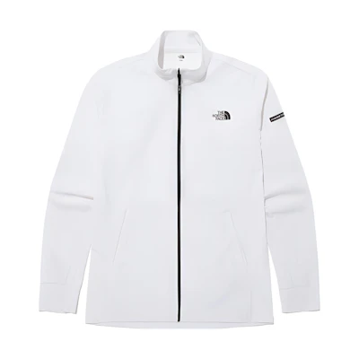 TNF SS23 White Letter Logo Print Zip-Up Jacket NJ5JP01J