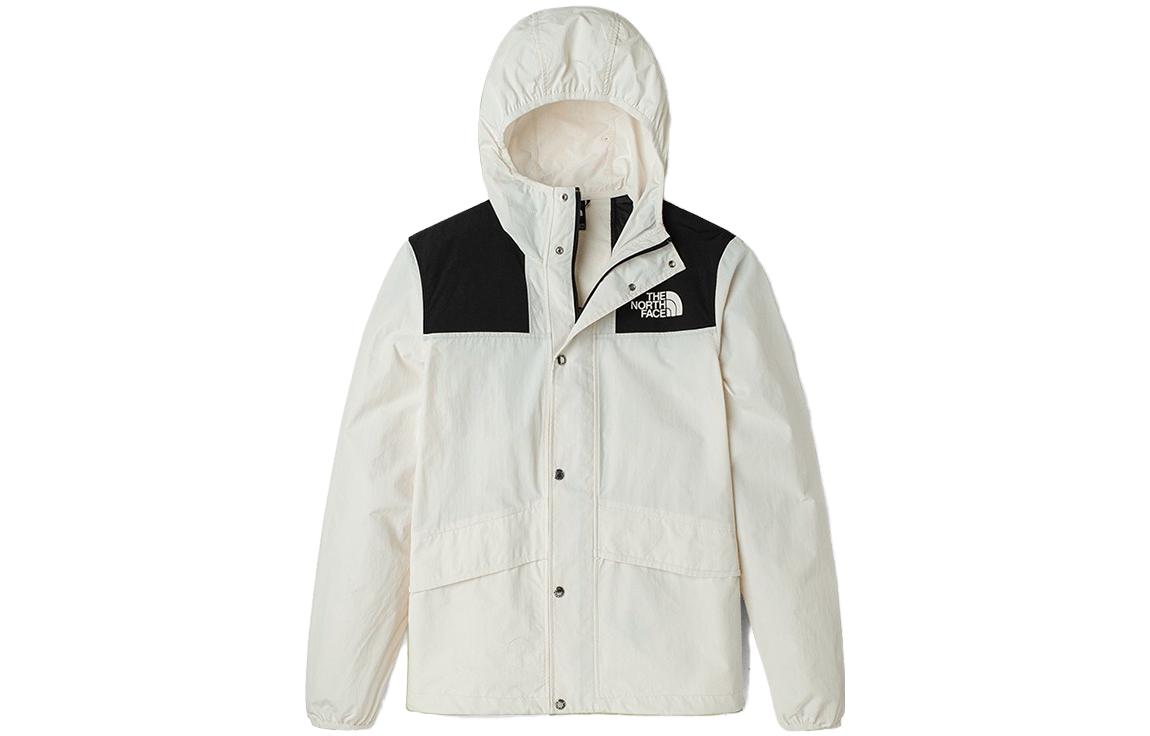 TNF SS23 White Windbreaker Jacket with Logo Print Hood NF0A5J68-N3N 圖 2