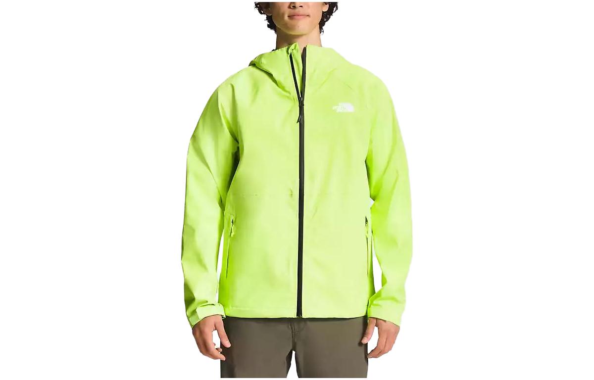 TNF SS23 Yellow Hoodie Jacket with Logo Print for Men NF0A7ZXI-8NT