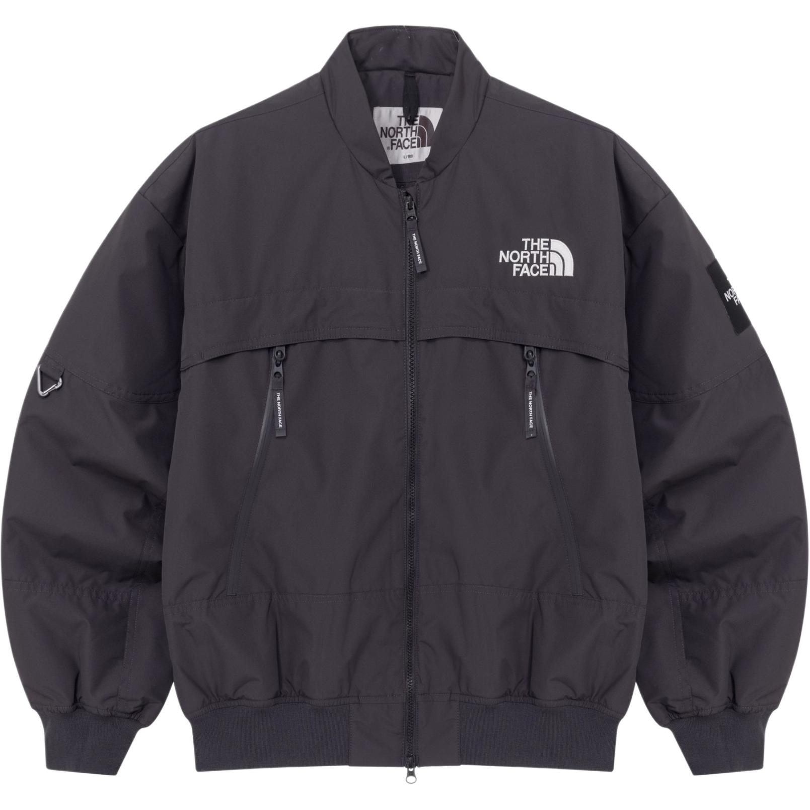 The North Face SS24 Eco Insulated Windproof Waterproof Bomber Jacket Gray NJ3NQ54L