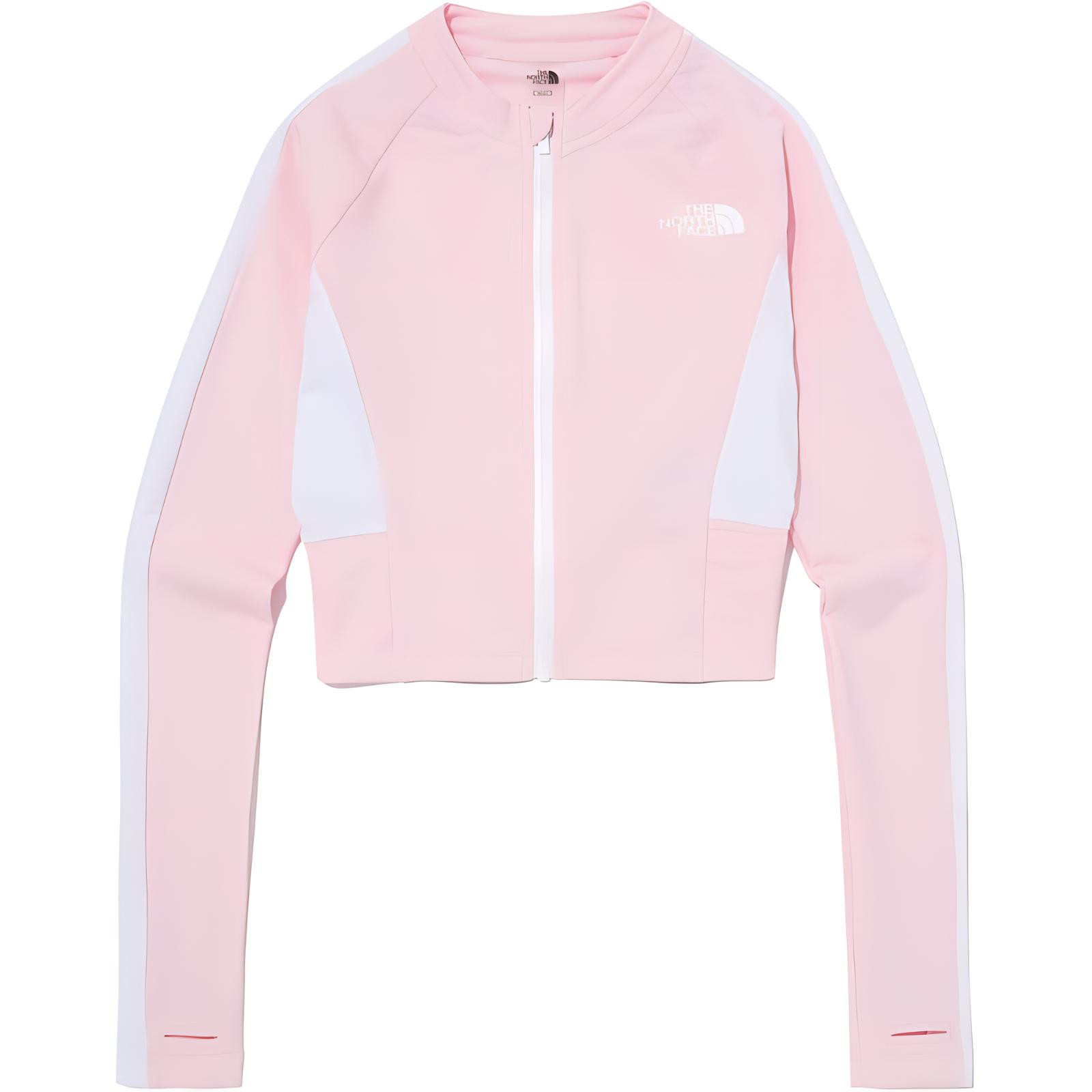 TNF SS24 Pink Slim Fit Baseball Collar Zip Jacket Unisex NJ5JQ02M