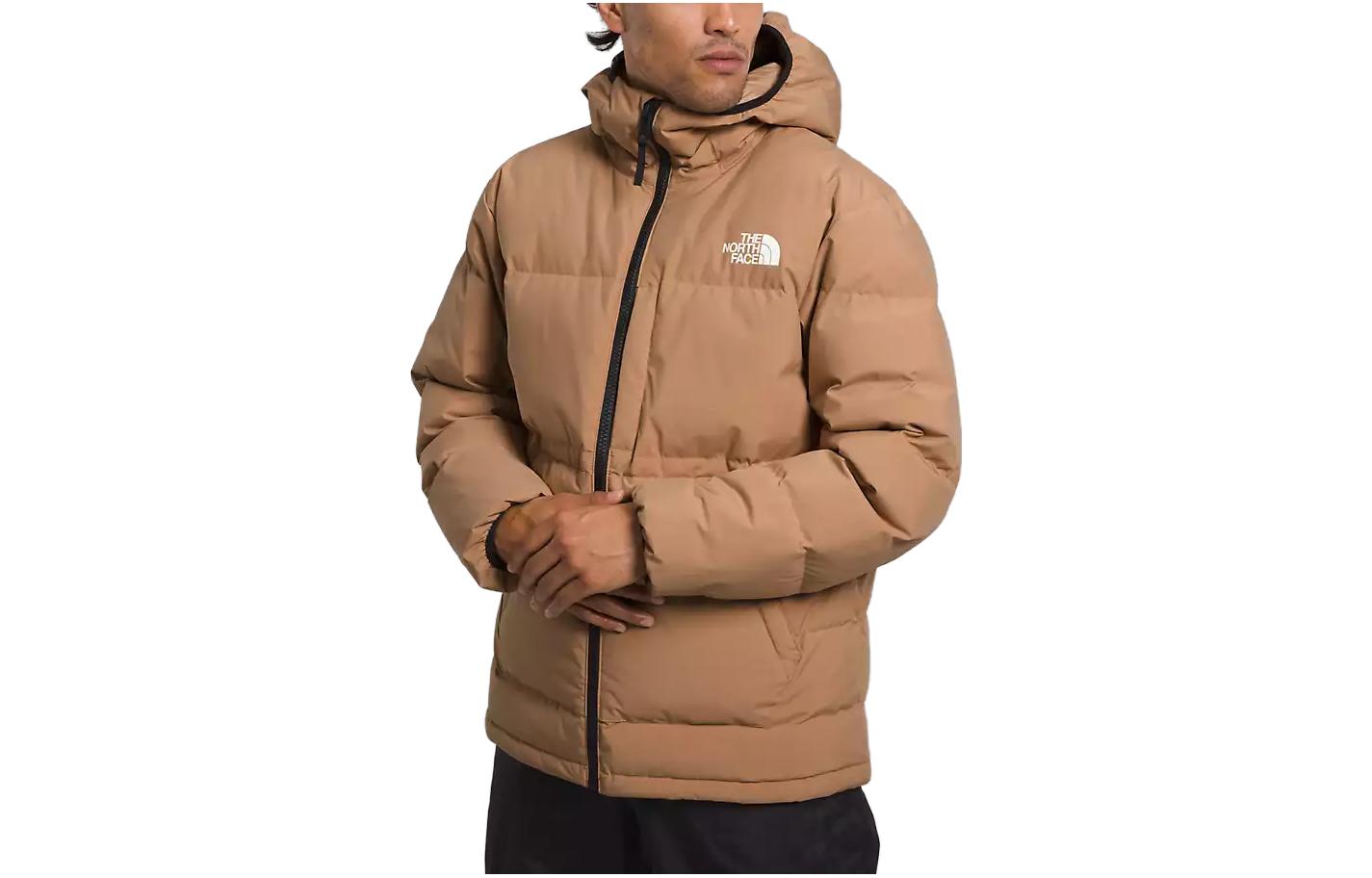 TNF Stalwart Yellow Letter Print Zip-Up Hoodie Jacket for Men NF0A82VL-I0J