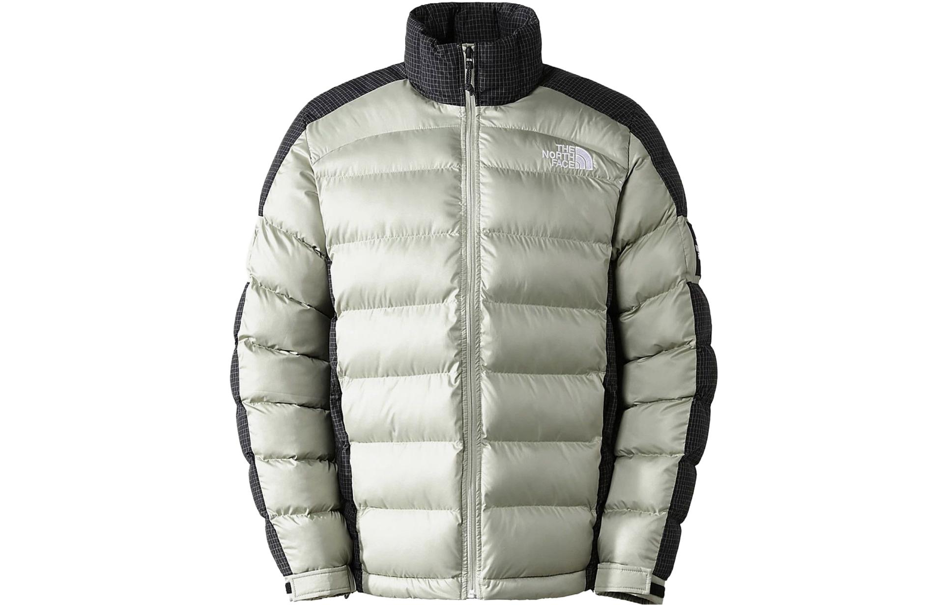 TNF Stand Collar Patchwork Zip-Up Jacket Grey Green NF0A7X314M1